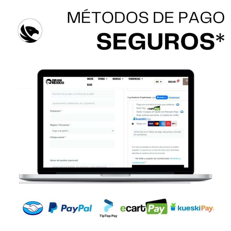 MERCADO PAGO, PAYPAL, ECART PAY, TIPTOP PAY KUESKI PAY PAGOS